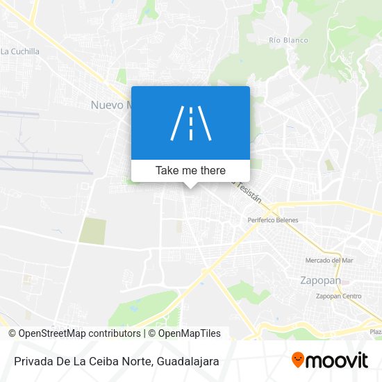 Privada De La Ceiba Norte map