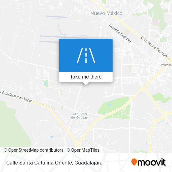 Mapa de Calle Santa Catalina Oriente