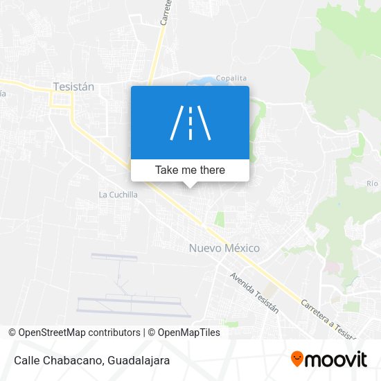 Mapa de Calle Chabacano