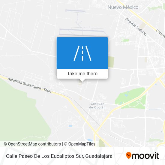Mapa de Calle Paseo De Los Eucaliptos Sur