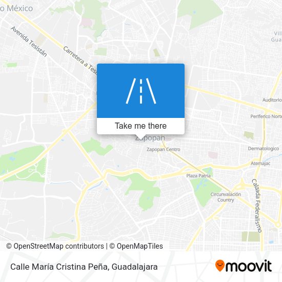 Mapa de Calle María Cristina Peña