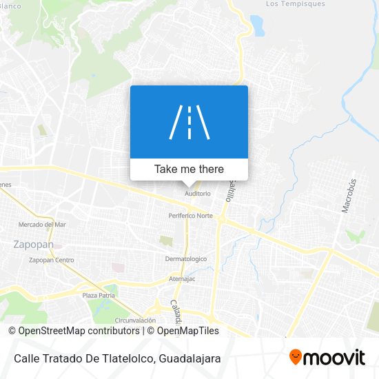 Mapa de Calle Tratado De Tlatelolco