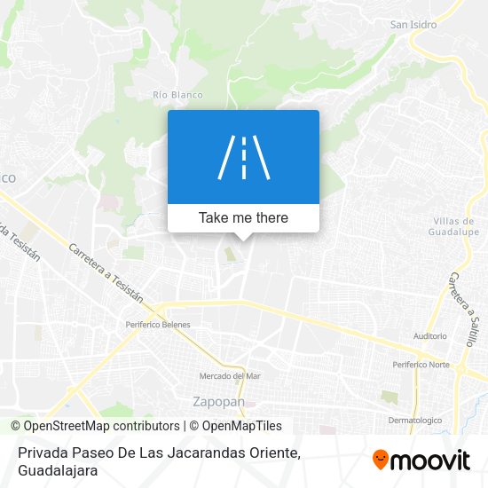 Mapa de Privada Paseo De Las Jacarandas Oriente