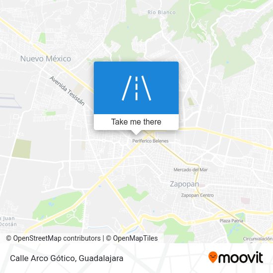 Mapa de Calle Arco Gótico