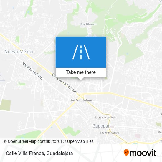 Calle Villa Franca map