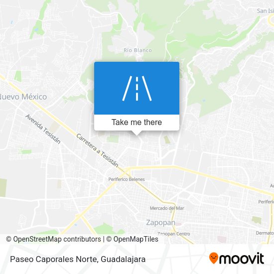 Paseo Caporales Norte map