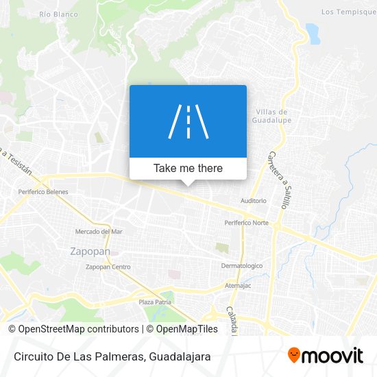 Circuito De Las Palmeras map