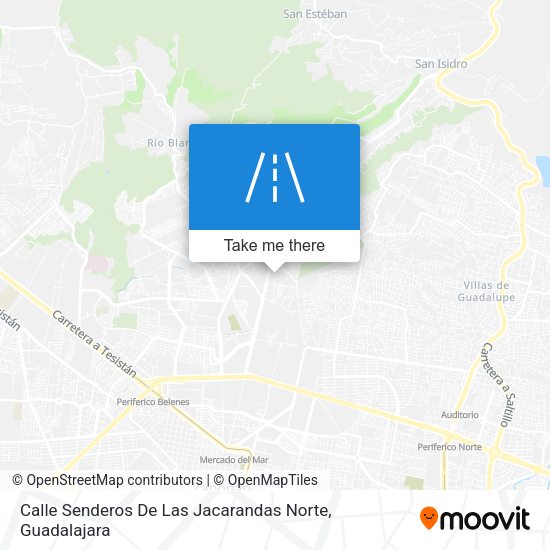 Calle Senderos De Las Jacarandas Norte map