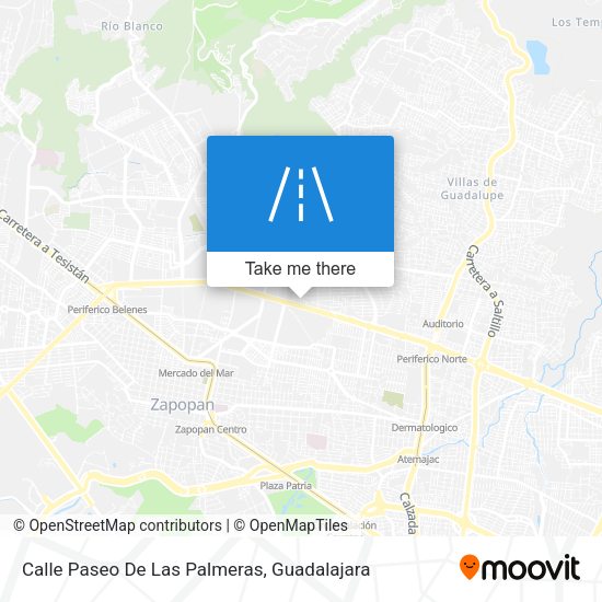 Mapa de Calle Paseo De Las Palmeras