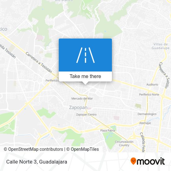 Mapa de Calle Norte 3