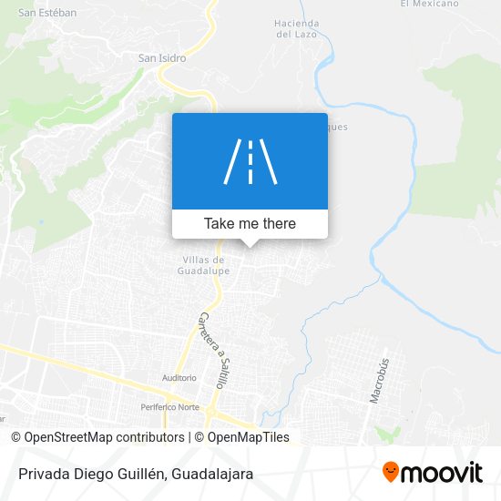 Privada Diego Guillén map