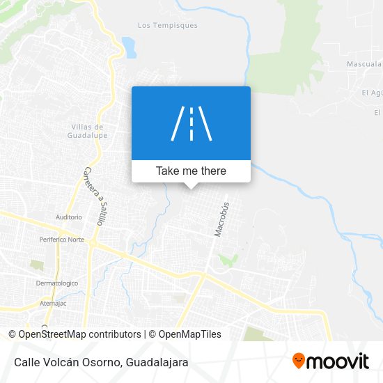 Calle Volcán Osorno map