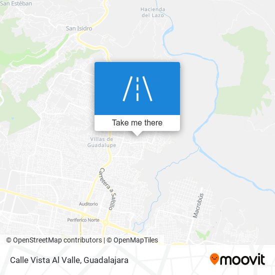 Mapa de Calle Vista Al Valle