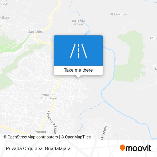 Privada Orquídea map