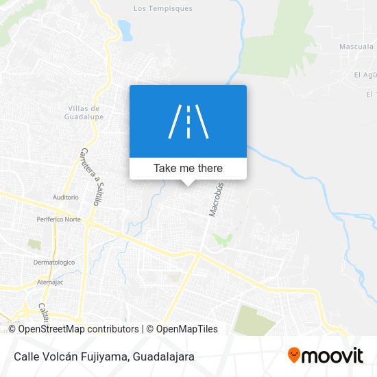 Mapa de Calle Volcán Fujiyama