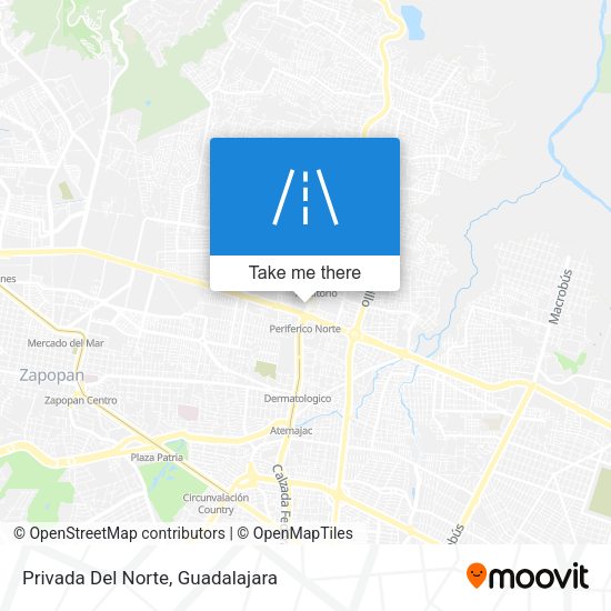 Privada Del Norte map