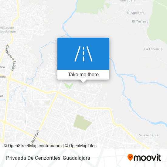 Mapa de Privaada De Cenzontles