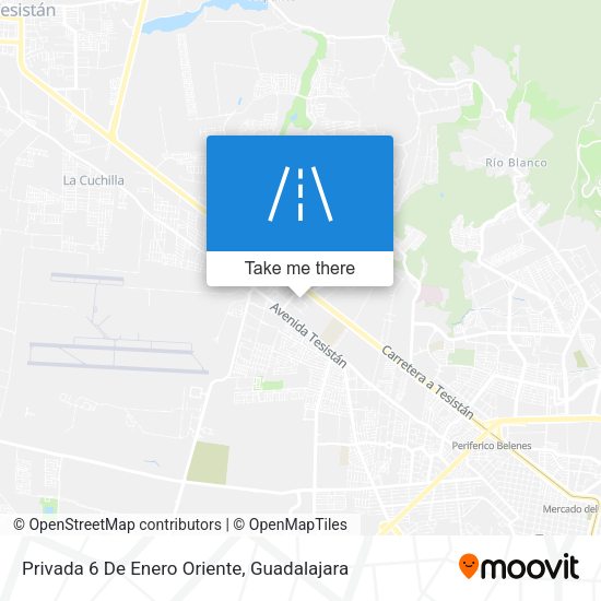 Privada 6 De Enero Oriente map