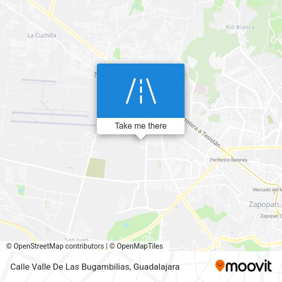 Calle Valle De Las Bugambilias map
