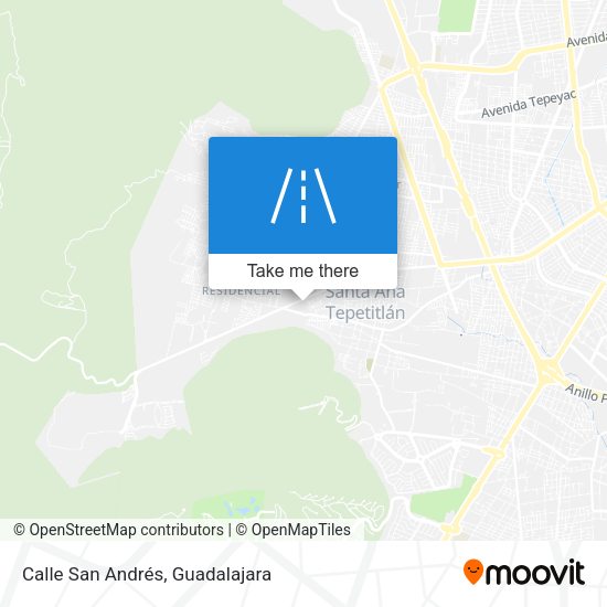 Calle San Andrés map