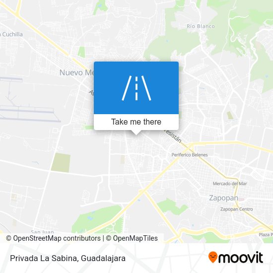 Privada La Sabina map