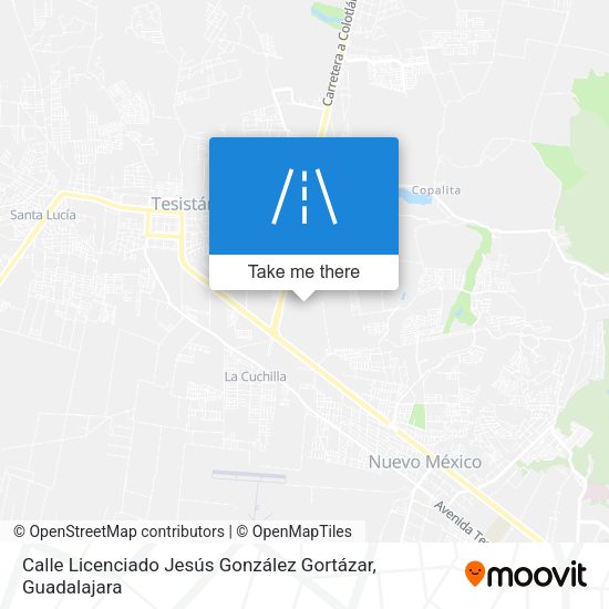 Mapa de Calle Licenciado Jesús González Gortázar