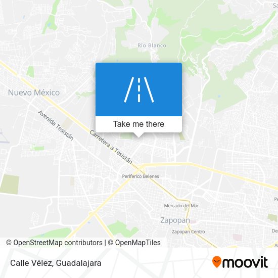 Mapa de Calle Vélez
