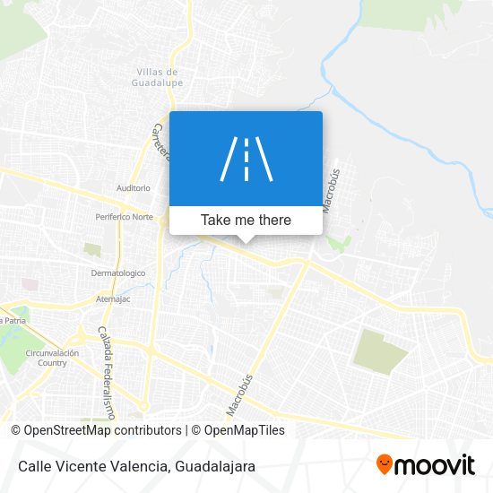 Calle Vicente Valencia map