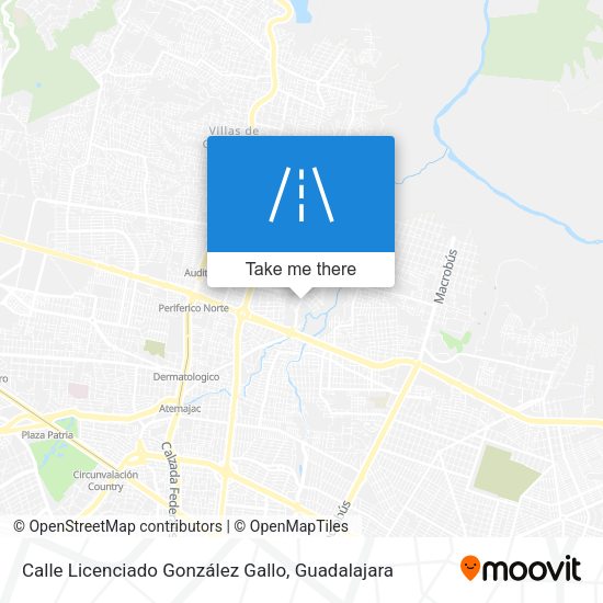 Calle Licenciado González Gallo map
