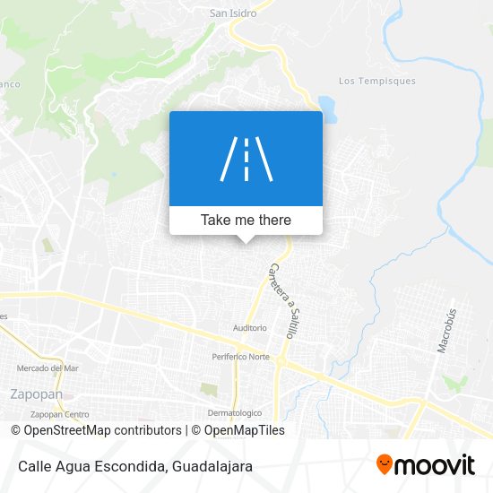 Calle Agua Escondida map