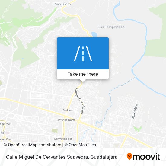 Mapa de Calle Miguel De Cervantes Saavedra