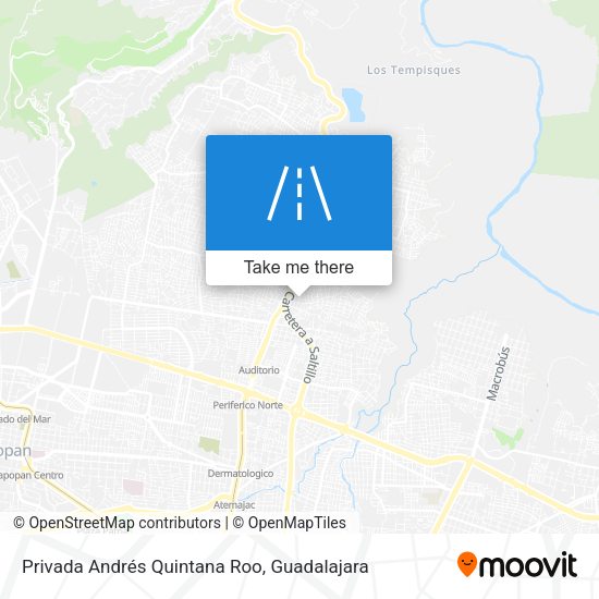 Privada Andrés Quintana Roo map