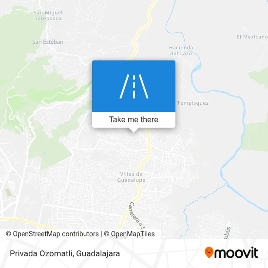 Privada Ozomatli map