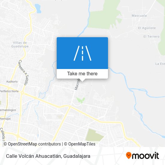 Calle Volcán Ahuacatlán map