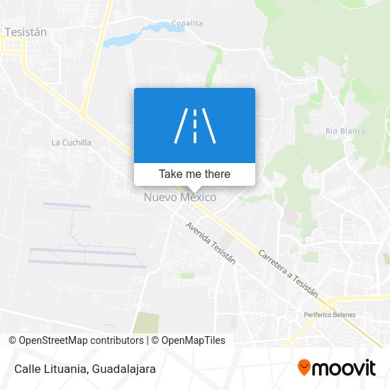 Mapa de Calle Lituania