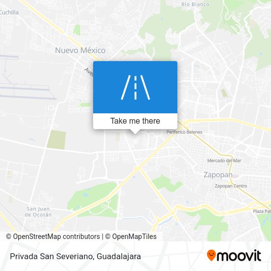 Privada San Severiano map