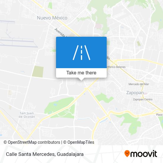 Calle Santa Mercedes map