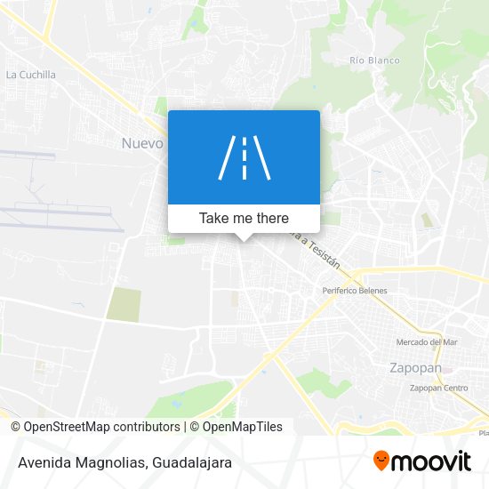 Avenida Magnolias map