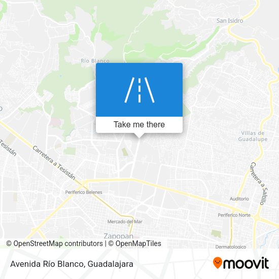 Avenida Río Blanco map