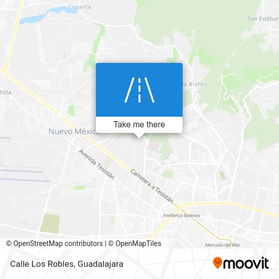 Calle Los Robles map