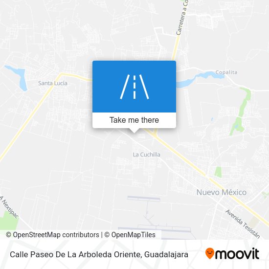 Mapa de Calle Paseo De La Arboleda Oriente