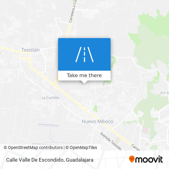 Mapa de Calle Valle De Escondido