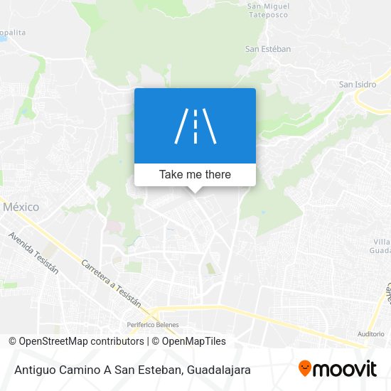 Mapa de Antiguo Camino A San Esteban