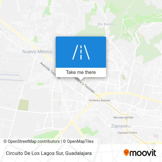 Mapa de Circuito De Los Lagos Sur