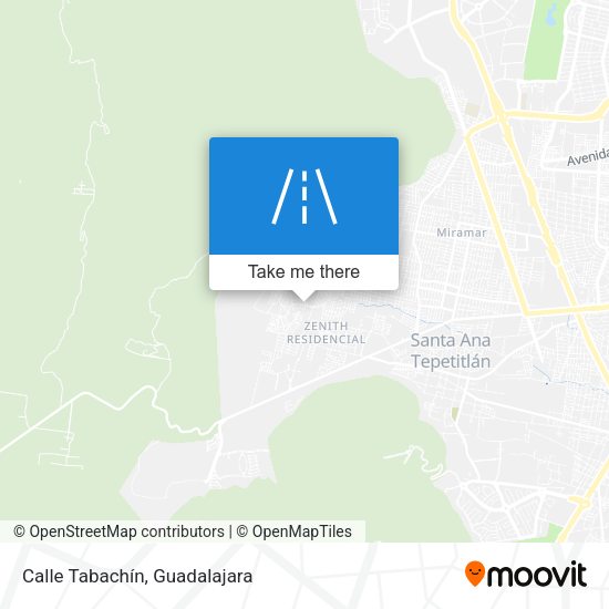 Calle Tabachín map