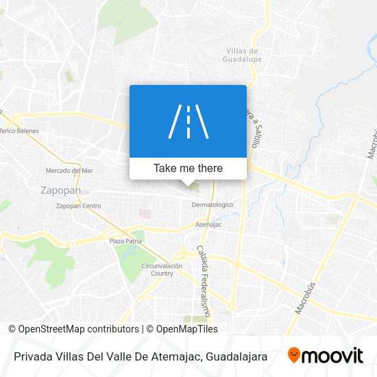 Privada Villas Del Valle De Atemajac map