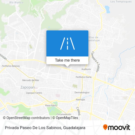 Mapa de Privada Paseo De Los Sabinos