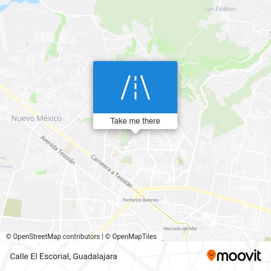 Calle El Escorial map