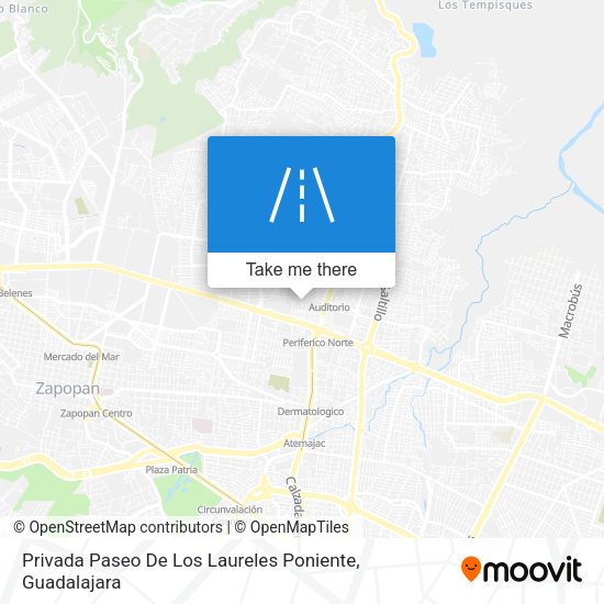 Privada Paseo De Los Laureles Poniente map