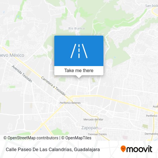 Calle Paseo De Las Calandrias map